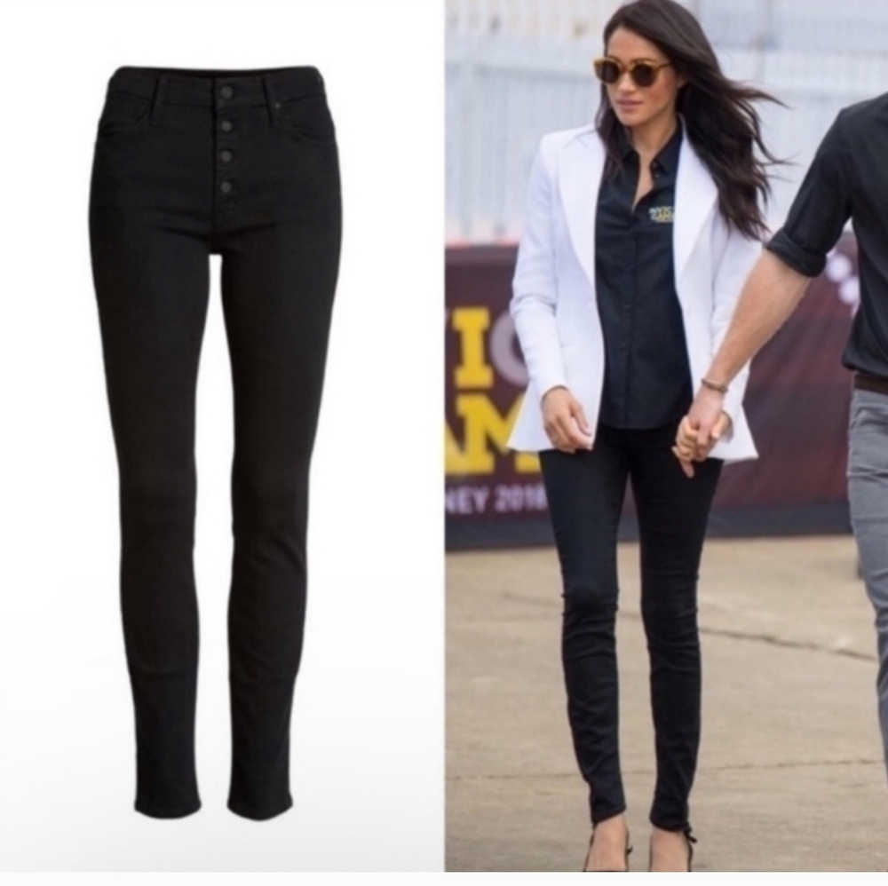 MOTHER The Pixie Black Skinny Jeans Size 27